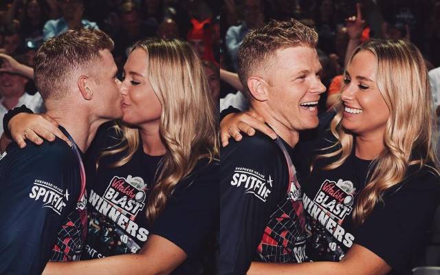 Sam Billings and his wife Sara Cantle